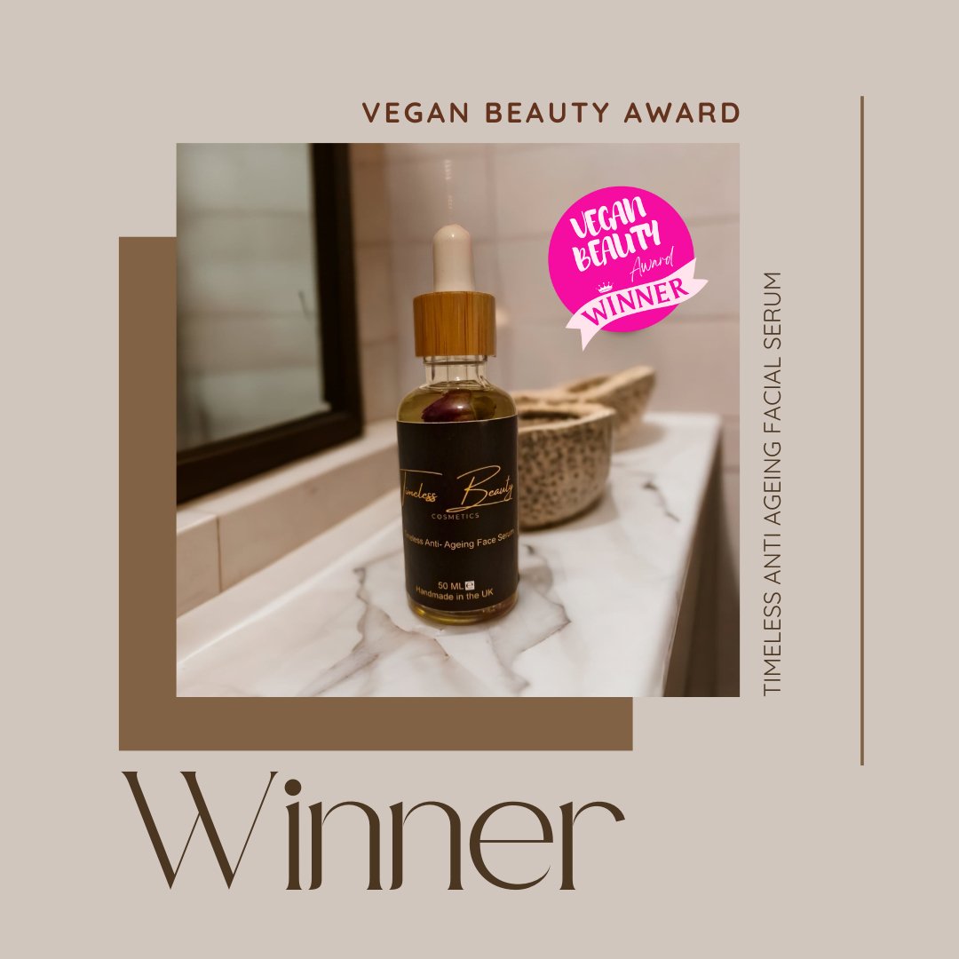 We Won a Vegan Beauty Award 2023 - Timeless Beauty Cosmetics