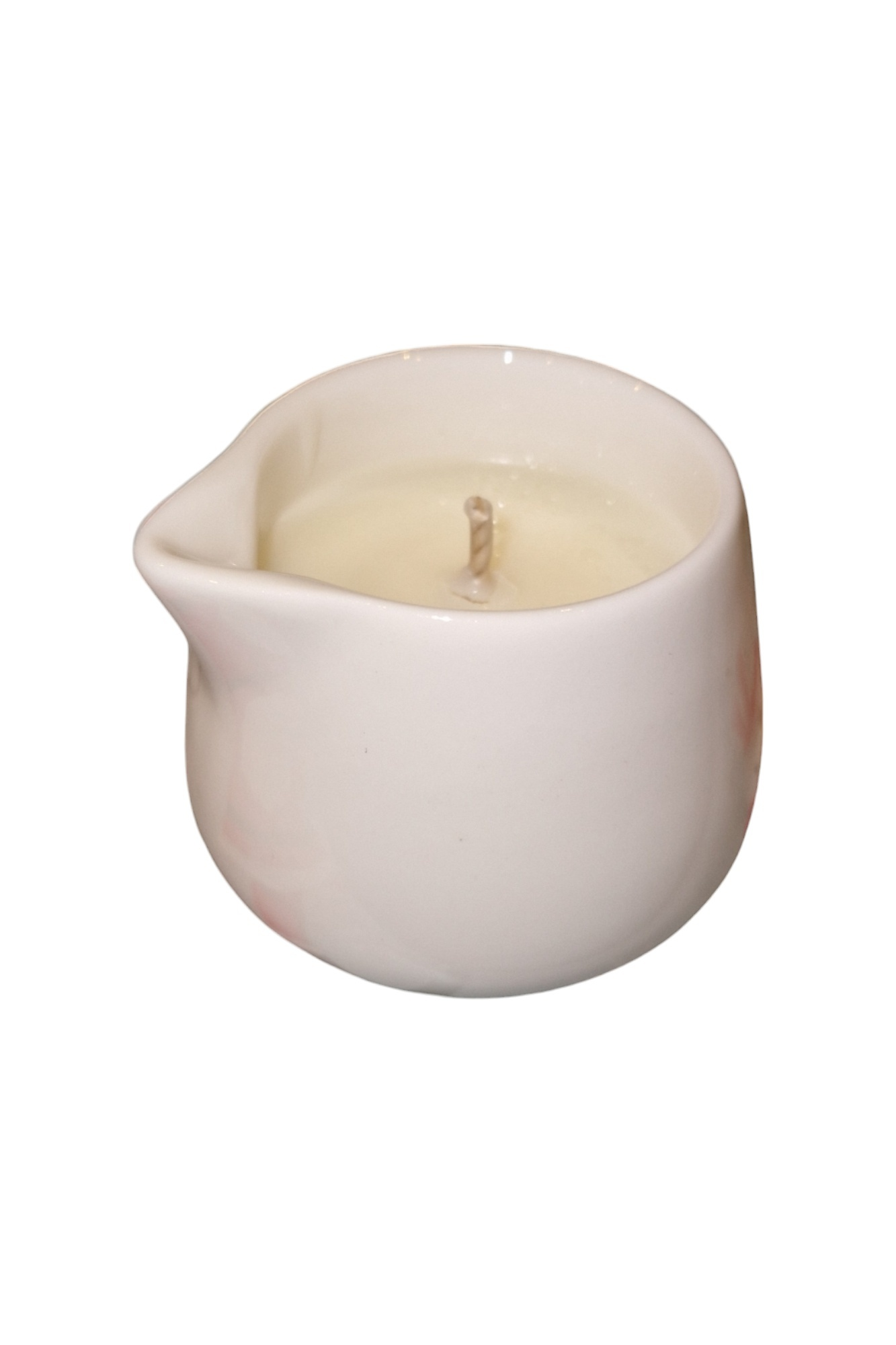 Tranquillity Relax Massage Candle in white ceramic container for ultimate relaxation.