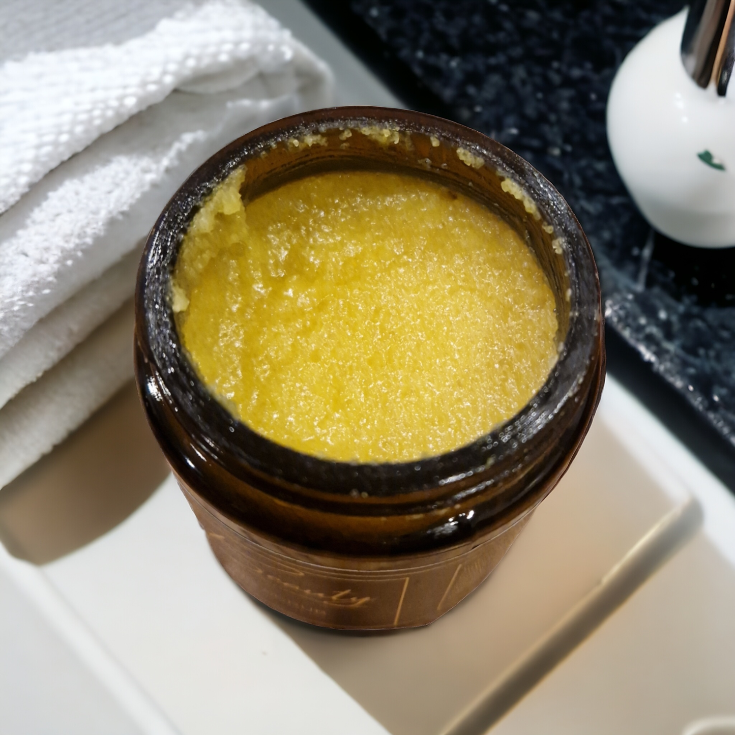 Tumeric body scrub